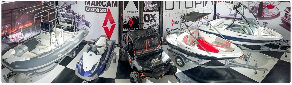 Venta de lanchas semirrígidas MARCAM, motores Yamaha, Parsun, Mercury y Tohatsu en Chile.